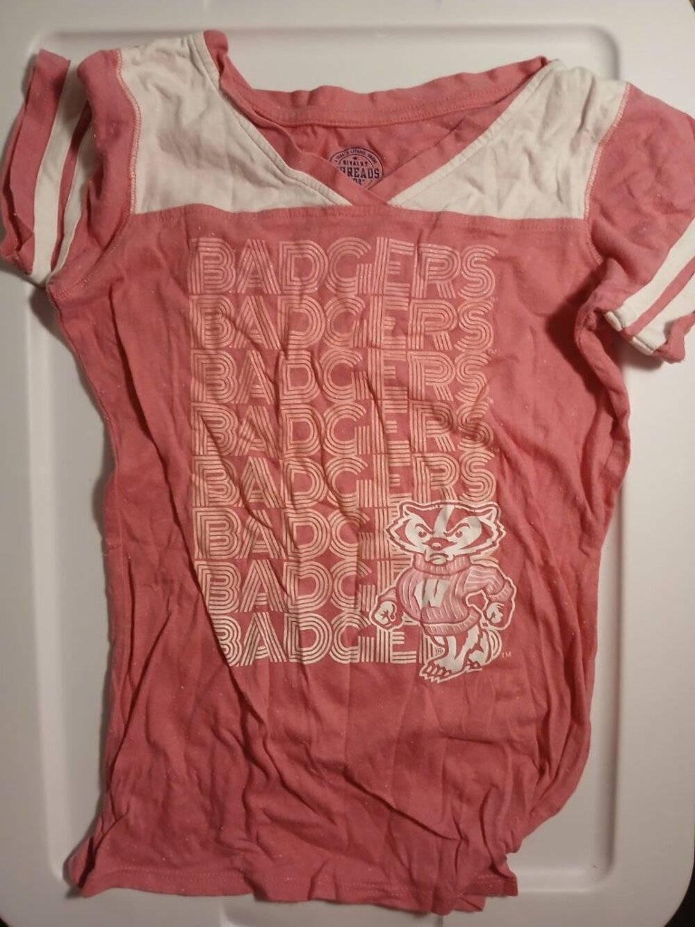 Rivalry Threads 91 Girls M 7/8 Badgers Shirt